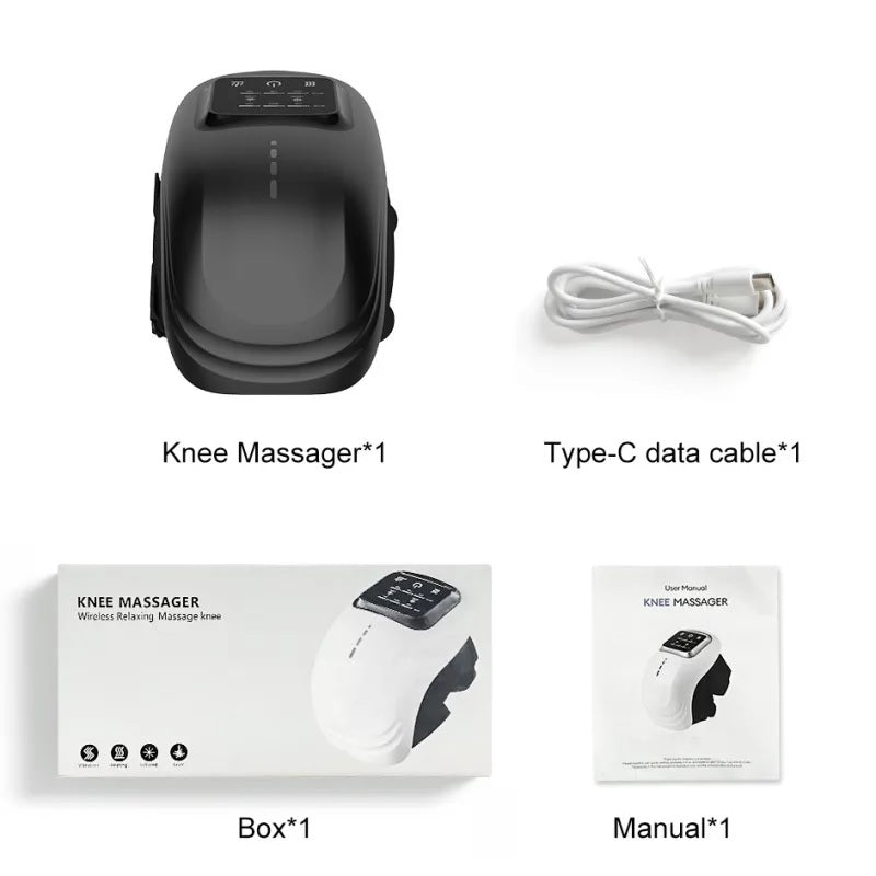Intelligent Home Use Electric Intelligent Kneading Heating Knee Massager Rechargeable Pain Relief Infrared Laser Vibration Knee Massager